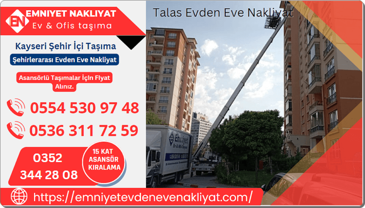 Kayseri talas evden eve nakliyat Fiyatları